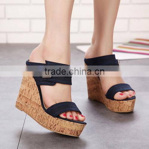 2015 popular sexy lady fashion wedges summer sandals PH3556