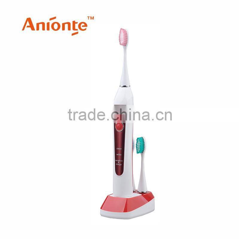 Replaceable head Inductive charging base with an USB or AC plug electric toothbrush