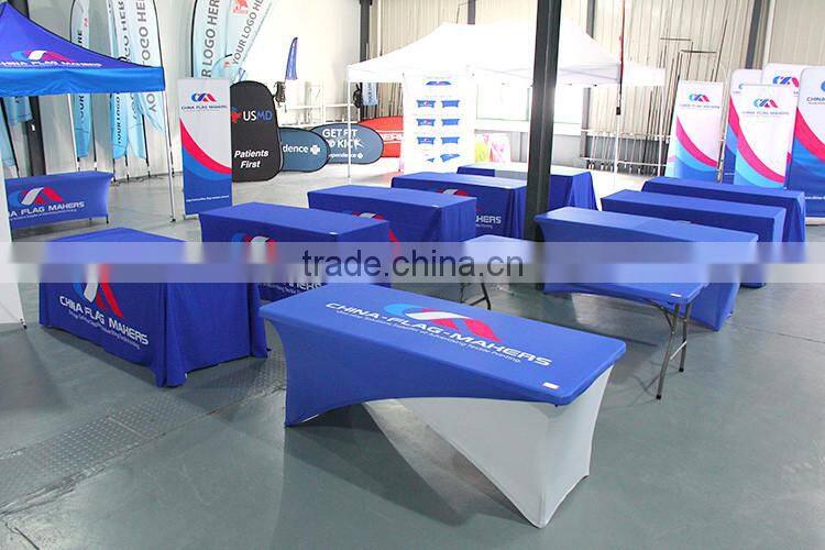 cheap custom company logo trade show display tablecloth for sale