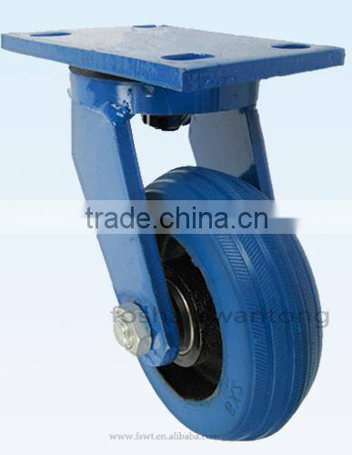 Low Center Of Gravity Rubber Hardware Swivel Caster Wheel