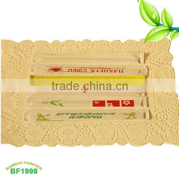 21cm Paper wrapped Disposable Tensogue Standard Bamboo Chopsticks