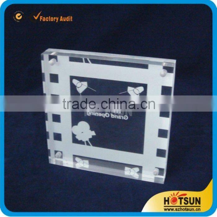 Customized magnetic clear acrylic ticket display holder