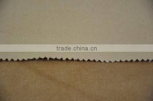 yellowish-brown solid dyeing 100% cotton flocked velvet fabric