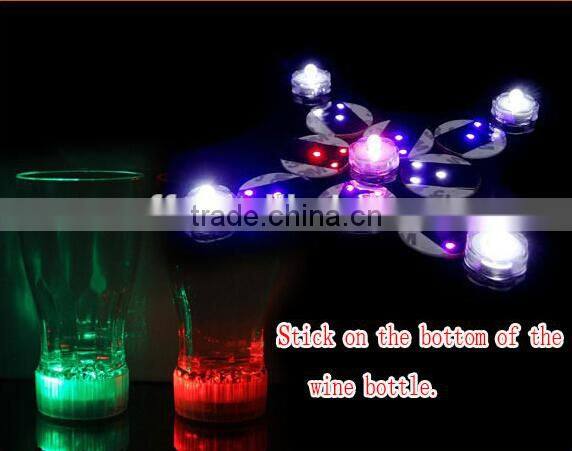 Hot New EVA led pad sticker for bottle with 3 brightness LED lights