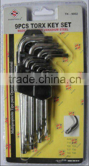 The Hot Sales and The Low Price TK9002 9PCS Tork Key Wrench/ Hand Tool