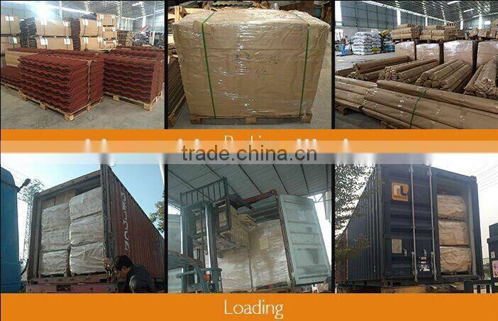 2016 Trade assurance Donyue stone coated aluminum metal roof tile price , shingle roof tile