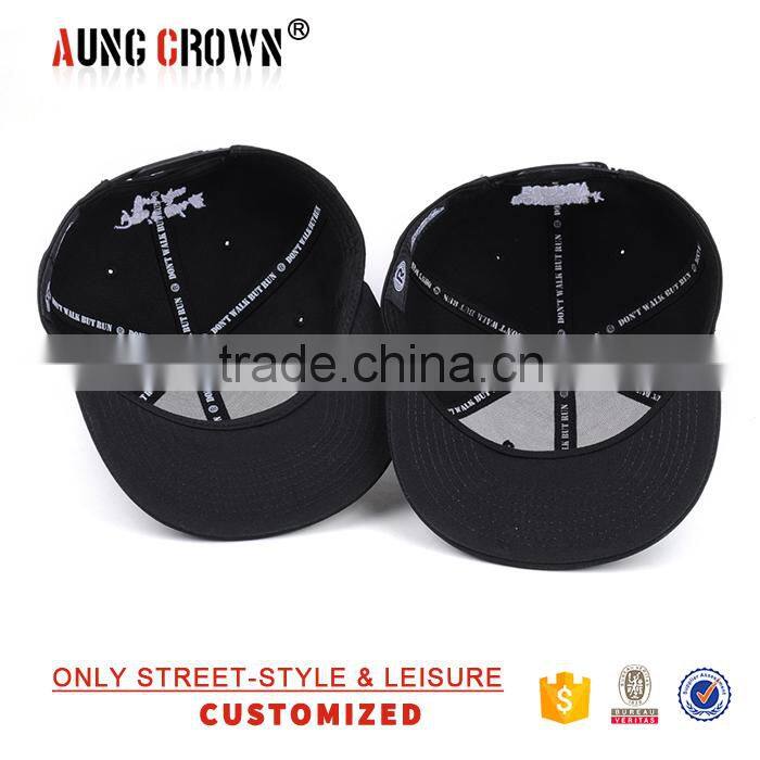 Unisex Custom Plain Bulk Snapback Cap Various Colors 6 Panel With Embroidery Logo MOQ