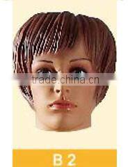 Skin color Female Mannequin Head For Wig Sunglass Scarf Jewelry Hat Display
