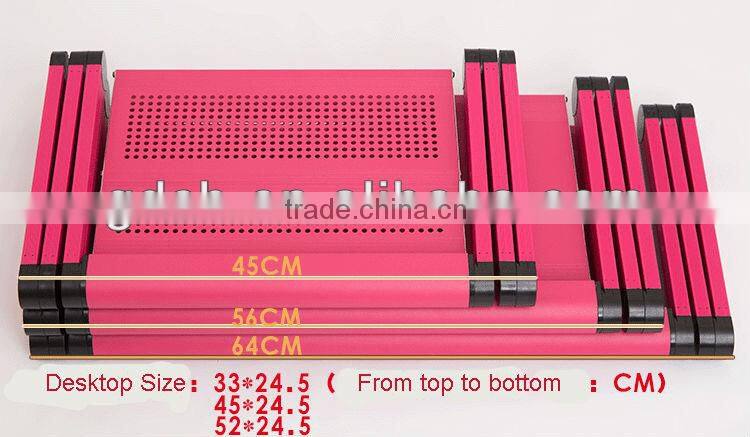 Computer Desk Ergonomic Angle Adjustable laptop stand table for bed