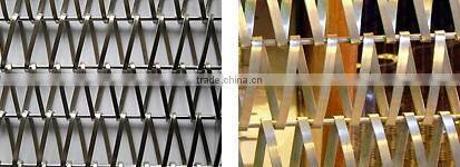 China wire mesh architectural conveyor belt mesh for window curtain