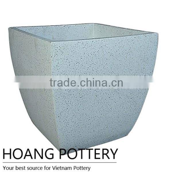 Roll Rim Terrazzo Pot indoor and outdoor