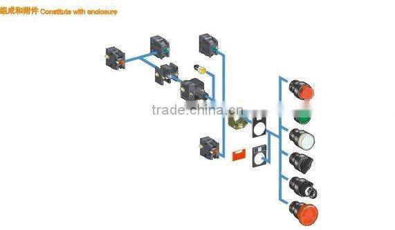 emergency stop push button reset key switch,B2-BS142