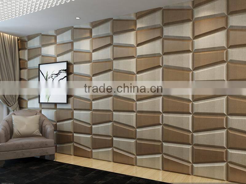 2015 china manufacturer wholesale faux leather Household 3d soft leather wall panel