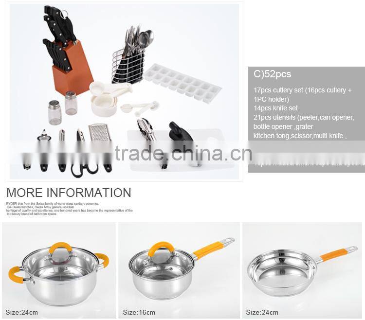 90pcs kitchen accessories cooking pots and pans ceramic cookware manufacturers