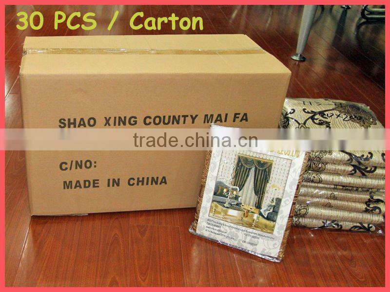 2016 Hot Sale More Color Available Stripe Voile Ready Made Crushed Fabric Sheer Curtain