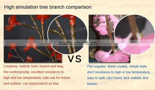 Waterproof ginkgo leaf artificial led light tree