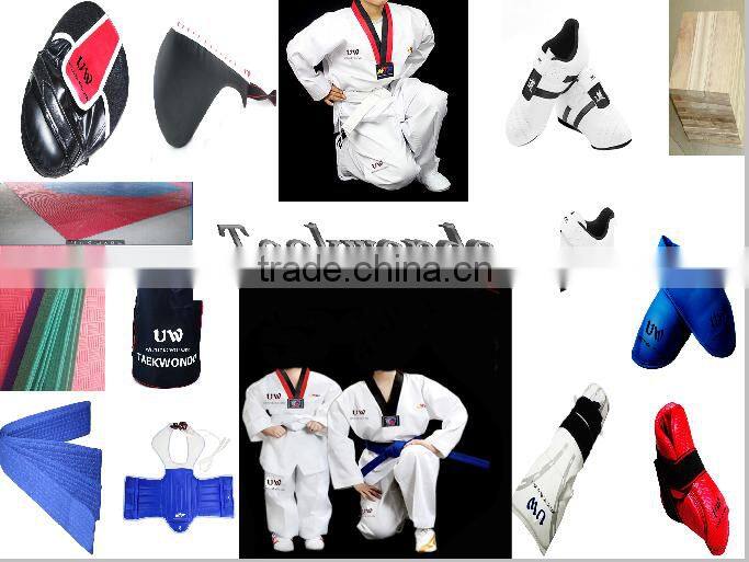 Custom ultra light stripe taekwondo uniform make in China