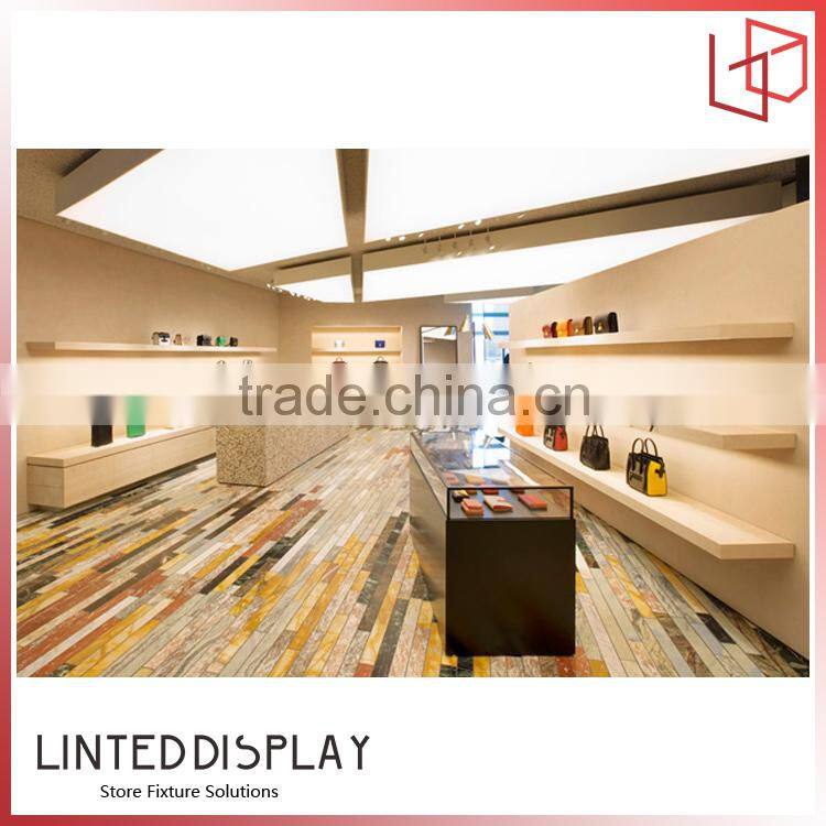 Factory handbag shelf display