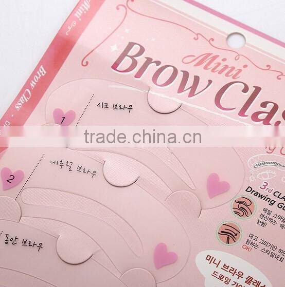 Beauty Makeup Eyebrow Drawing CardEyebrow stencil Eyebrow card