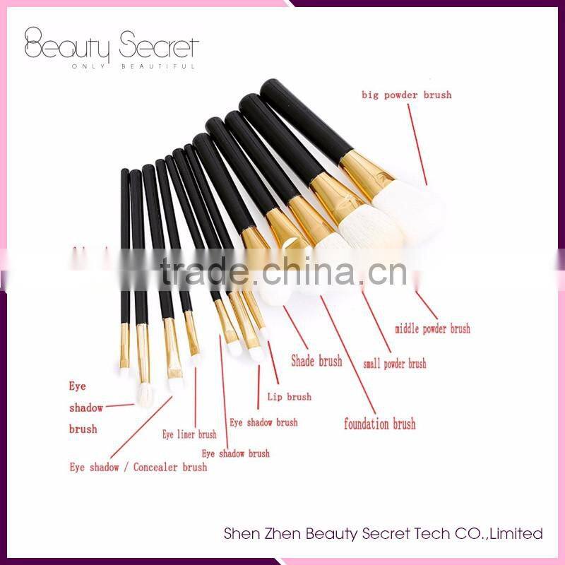 2016 wholesale 12 pcs Makeup Brush Sets Cosmetics Brushes Eyebrow Powder Lipsticks