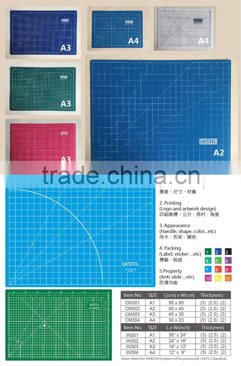 Online Wholesale 2mm A4 Eco friendly Cutting Mat
