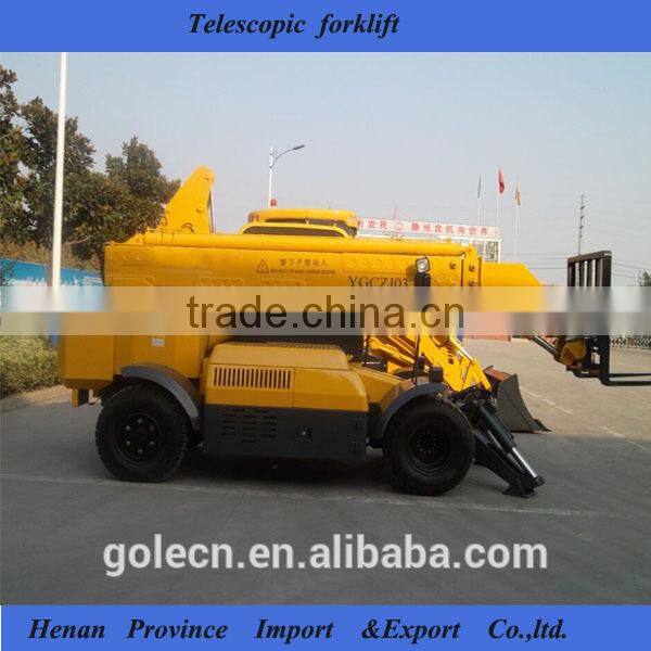 large capacity and higher lifting height diesel telescopic forklift