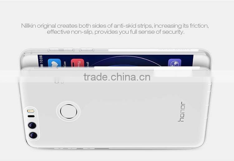 2016 Newest High Quality Nillkin Nature Transparent Soft TPU Case Back Cover For HUAWEI HONOR 8