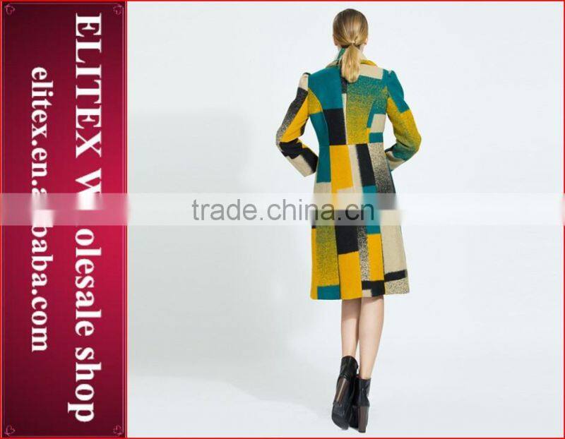 2015 Fashion Red Sexy Ladies Woven Wool Fabric For Winter Overcoat