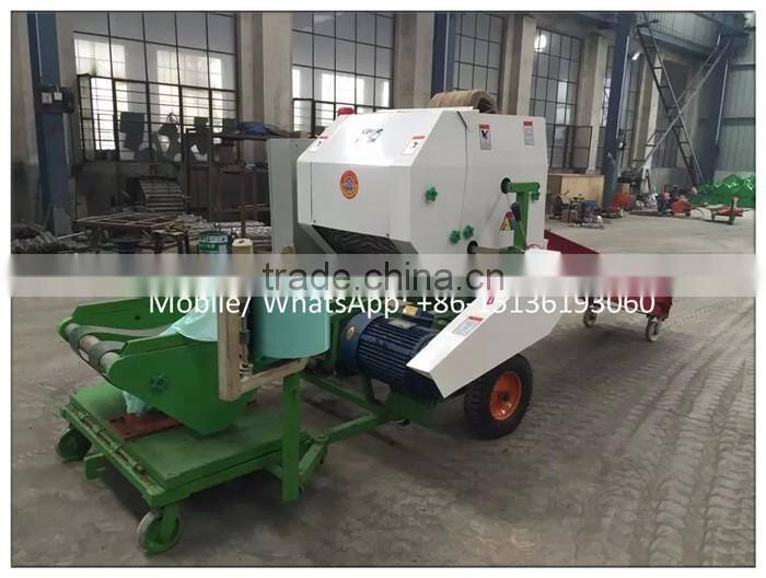 Factory supply automatic mini round grass hay baler machine for sale