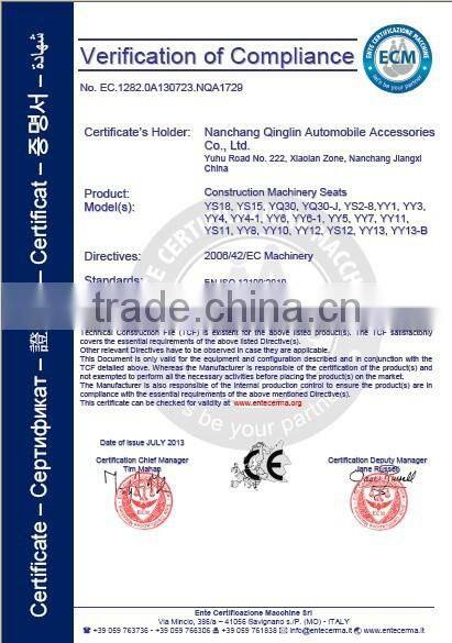 China wholesale agricultural mechanic suspension tractor seat for New Holland tractor spare parts