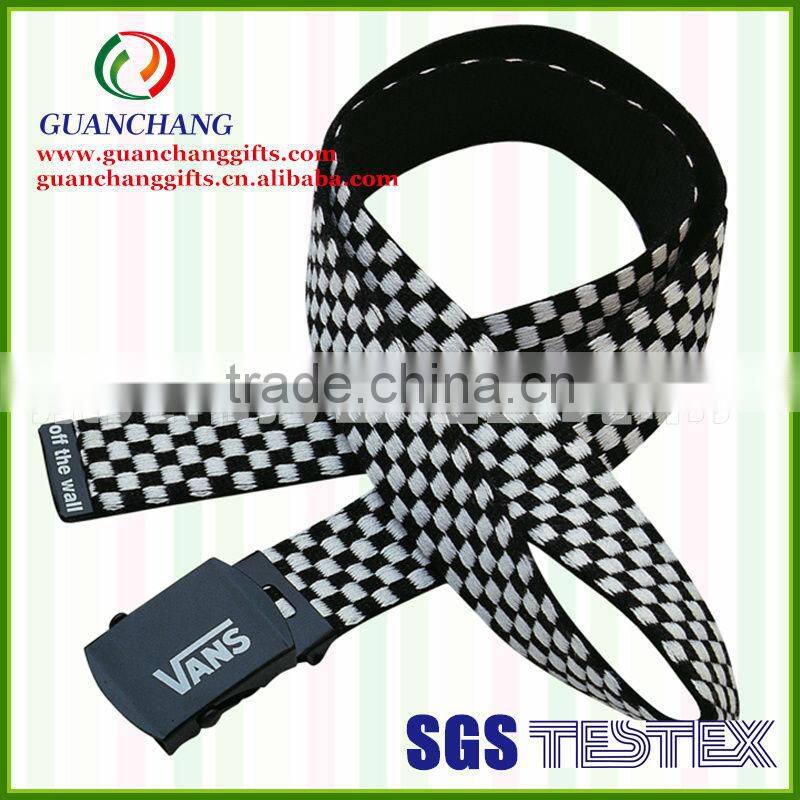 2013 China supply fashion Promotional gifts high quality woven belt customized silk screen printing waistband for men or women