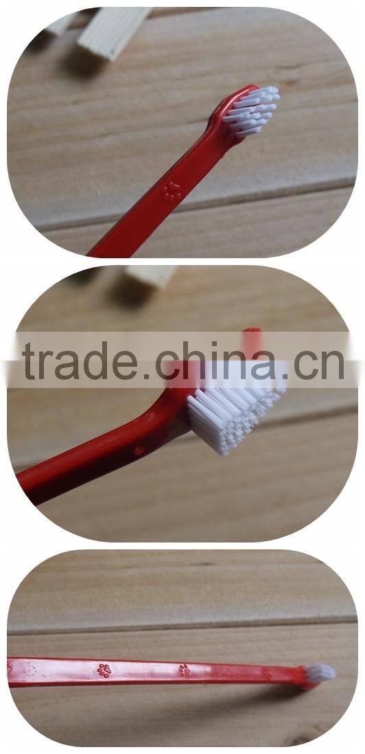 Pet toothbrush double ended pet toothbrush dog dental care brush