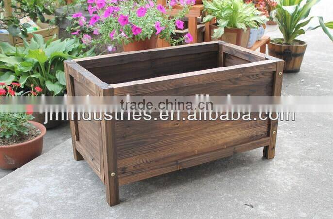 french antique wooden planter