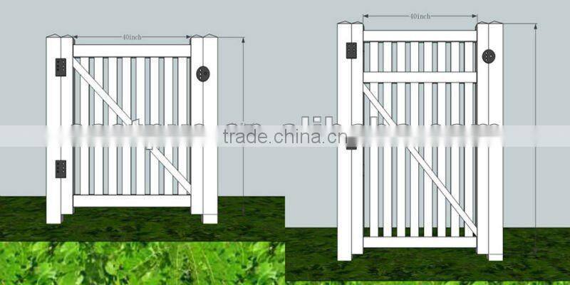 White or Tan vinyl fence