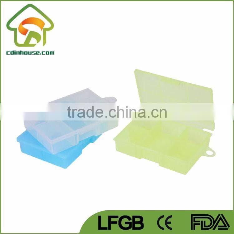 Plastic Compartment Storage Box for Jewelry and Screws