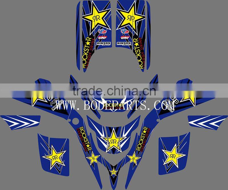 0043 star New Style DECALS STICKERS Graphics Kits For YAMAHA BLASTER YFS 200 1988--1997 1998 1999 2001 2002 2003 2004 2005 2006