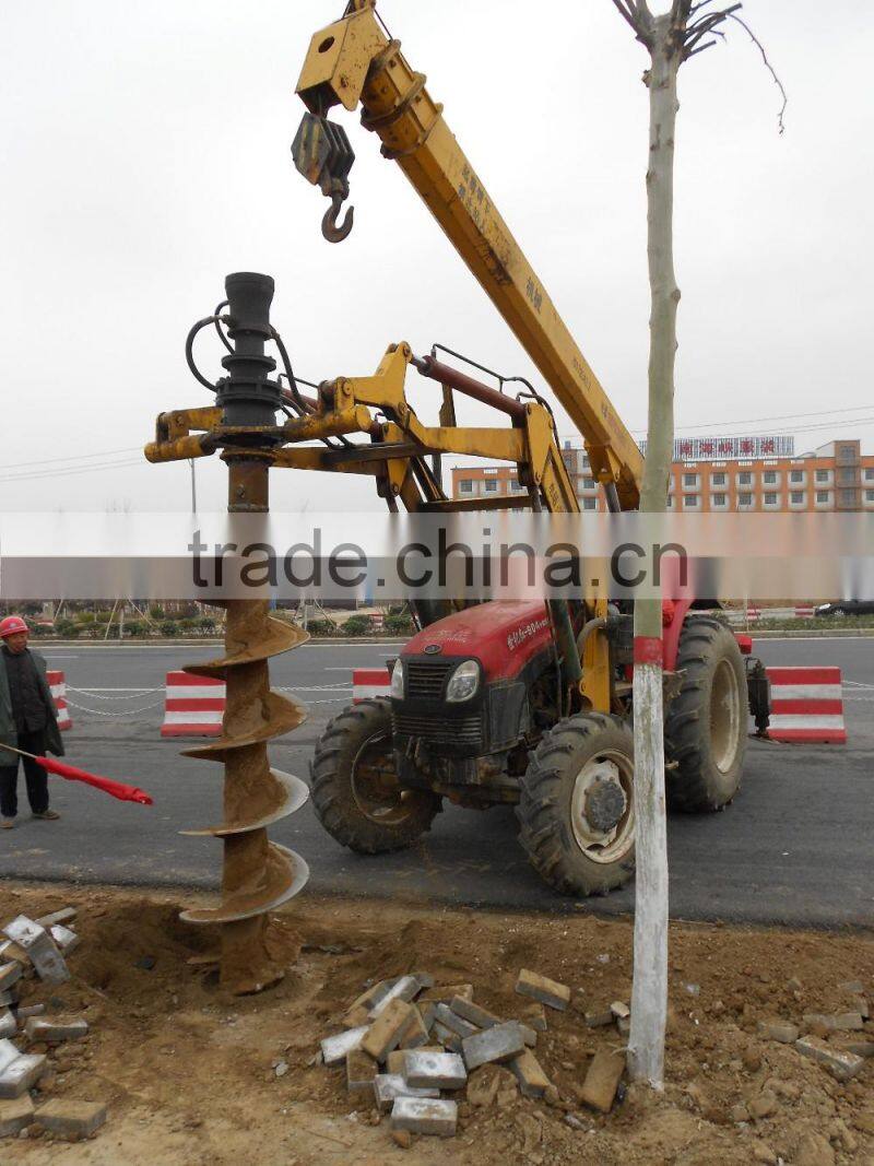 2016 HOT SALE hydraulic earth auger/hole digging machine/ground hole drilling machines