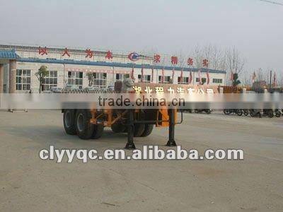 new container flat deck semi trailer truck