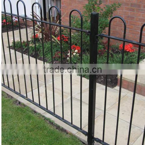 Bow Top Railing Fence Powder Coated Bar Fencing
