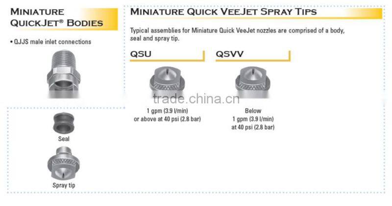 QSVV quick vee jet stainless steel spray tips