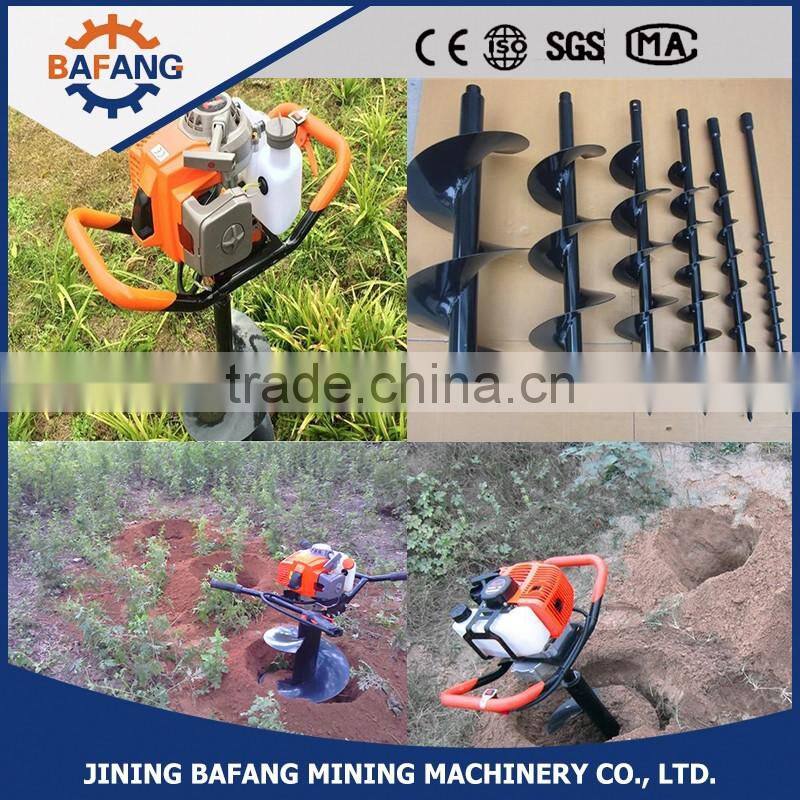 52CC gasoline earth auger tree planting digging machine