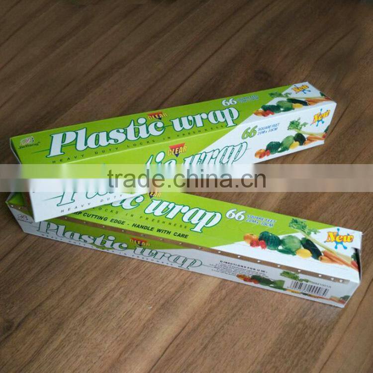 Disposable Fresh Keeping Wrap Film Roll with Auto Cutter 30cm*20M