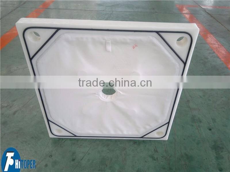 PP material high pressure filter plate with filter cloth sealed
