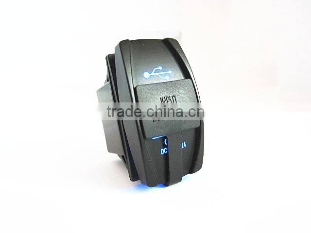 Car Marine DC12V 24V 36V Female USB Socket Carling Switch Style