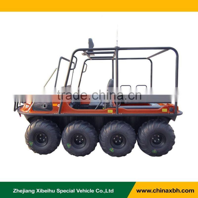 XBH 8X8-2(A) Advanced Equipment Vehicle with GPS Transceiver Search Light field rescue go any way vehicle ATV