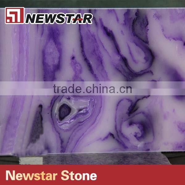 Beautiful Puple Onyx Artificial Onyx Marble