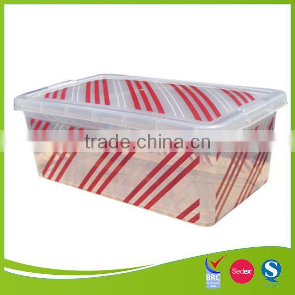 wholesale pp plastic storage bin with IML imprint