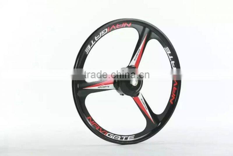 26inch lightest strongest magnesium alloy bike wheel /fixed gear type hub bike wheel with lithium battery