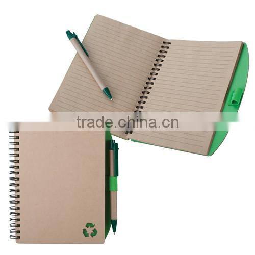recycled cardboard notebook ecofriendly notepad with pen
