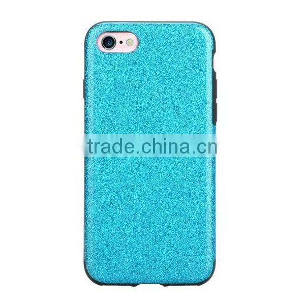 For iphone7 shiny smooth TPU phone case,glitter tpu back case for iphone7
